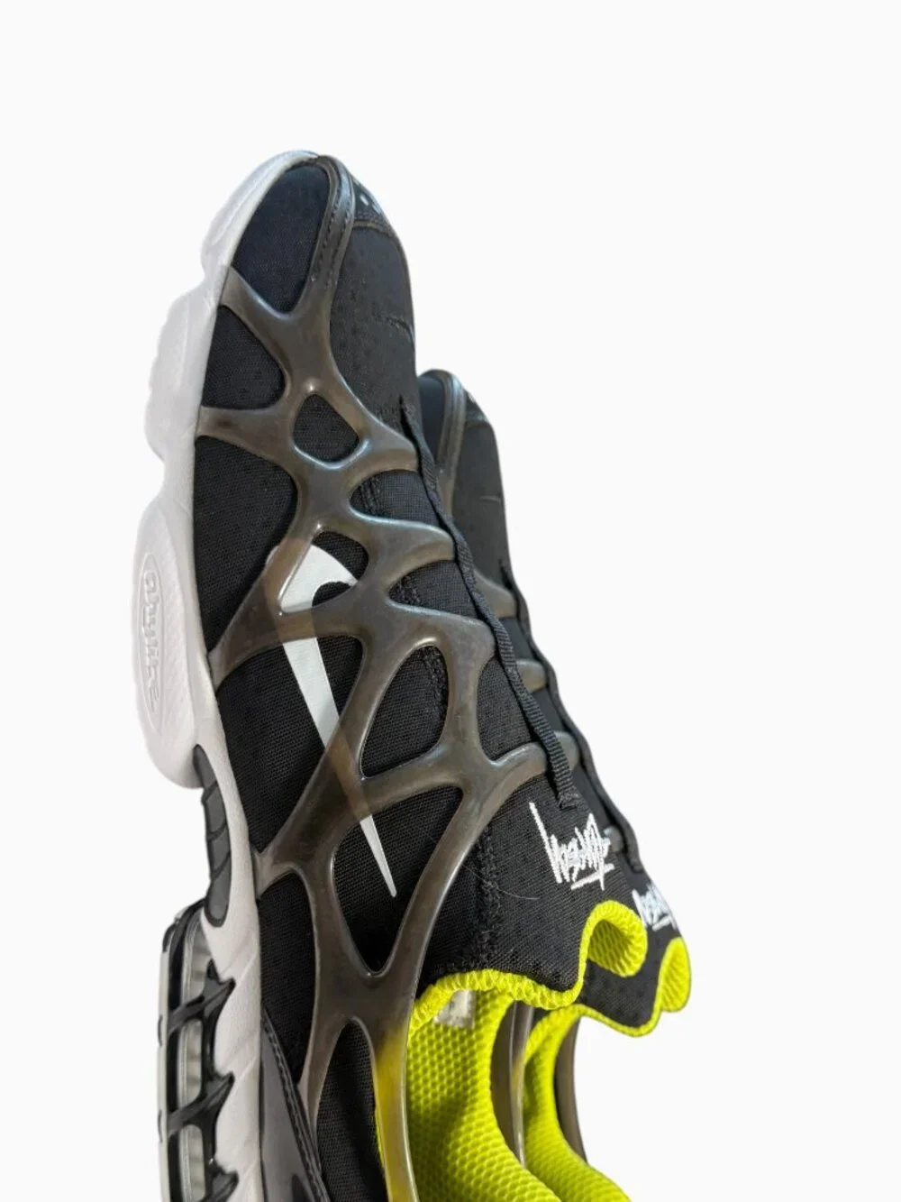 Nike x Stüssy Air Zoom Spiridon KK Black Volt Men's 11.5 New
